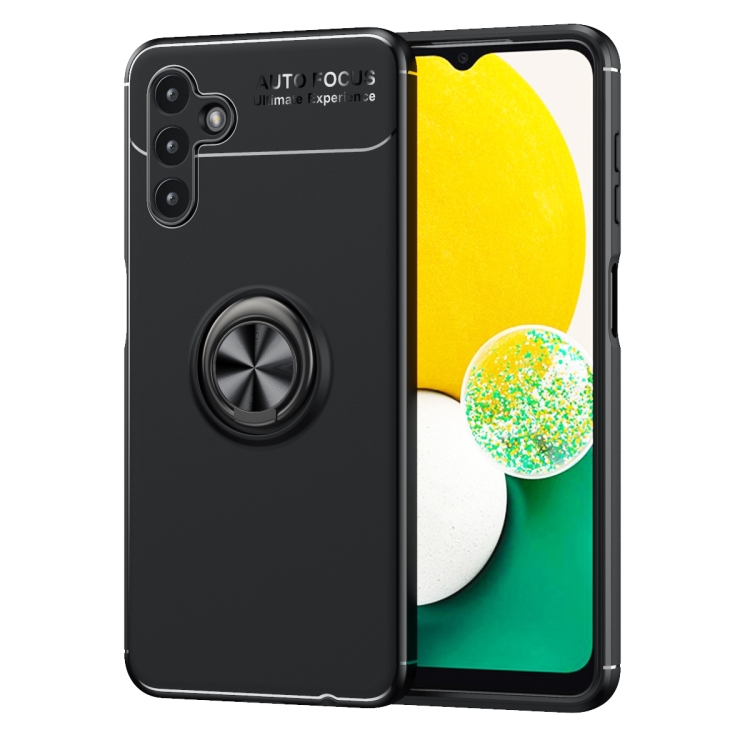 

For Samsung Galaxy A13 5G Ring Holder 360 Degree Rotating TPU Case(Black)