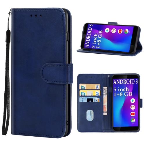 

Leather Phone Case For Leangoo Z10(Blue)