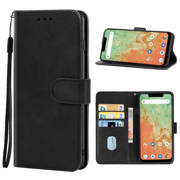 

Leather Phone Case For UMIDIGI A3X(Black)