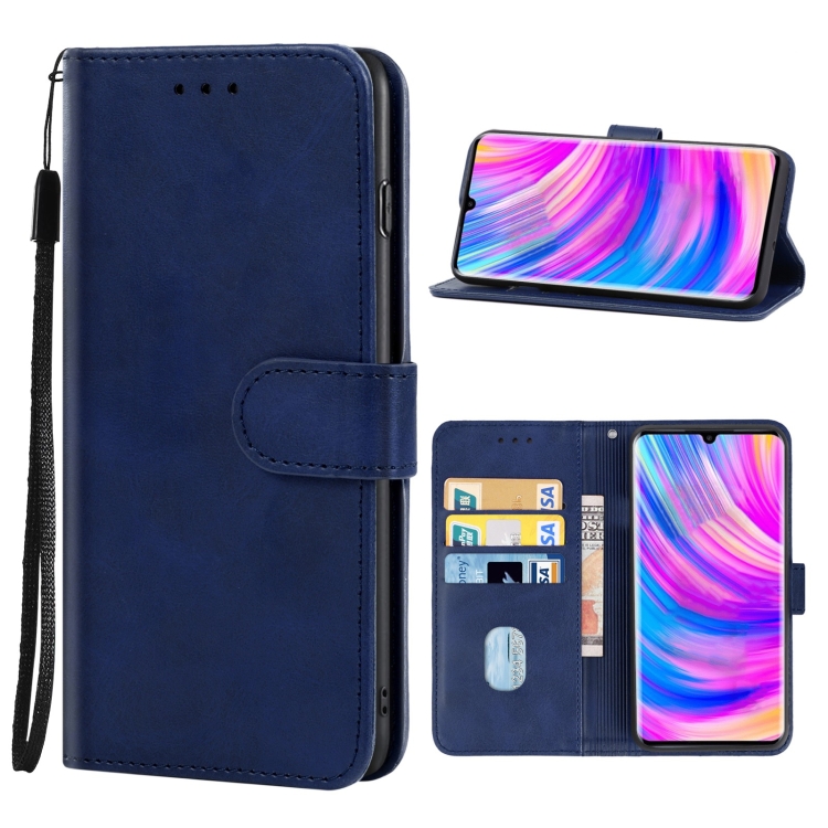 

Leather Phone Case For ZTE Blade 20 Pro 5G(Blue)