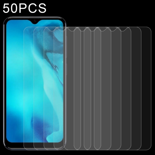 

50 PCS 0.26mm 9H 2.5D Tempered Glass Film For Doogee X93