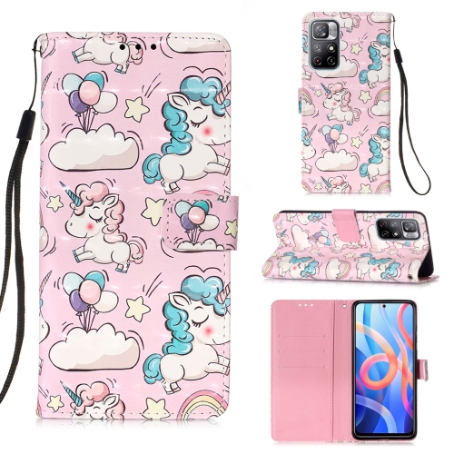 

For Xiaomi Redmi Note 11 3D Painting Flip Leather Case with Holder(Pink Pony)