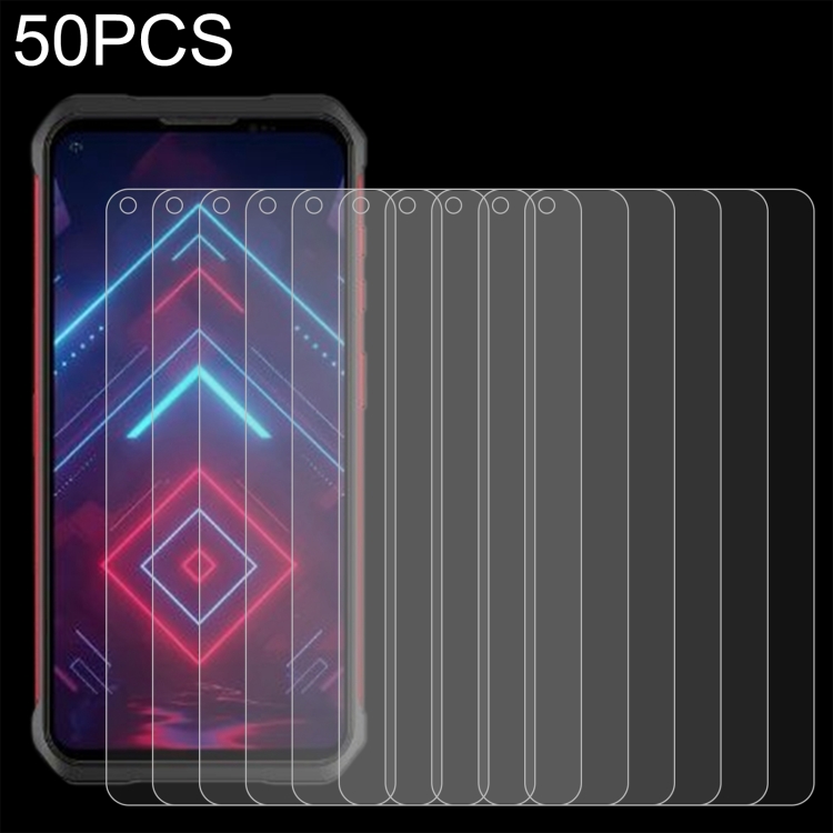 

50 PCS 0.26mm 9H 2.5D Tempered Glass Film For Doogee V20 5G