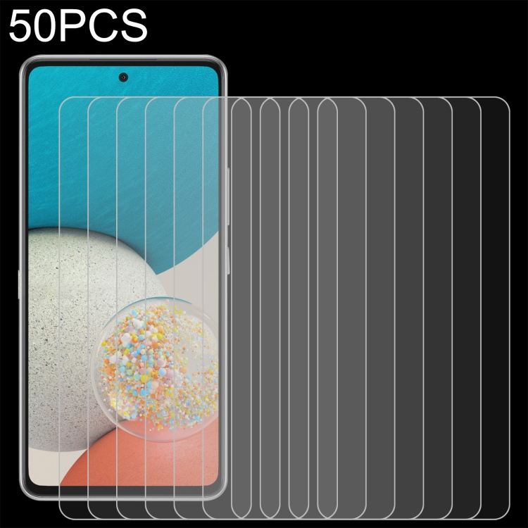 

50 PCS 0.26mm 9H 2.5D Tempered Glass Film For Samsung Galaxy A53 5G