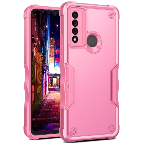 For TCL 20 XE Non slip Armor Phone Case Pink