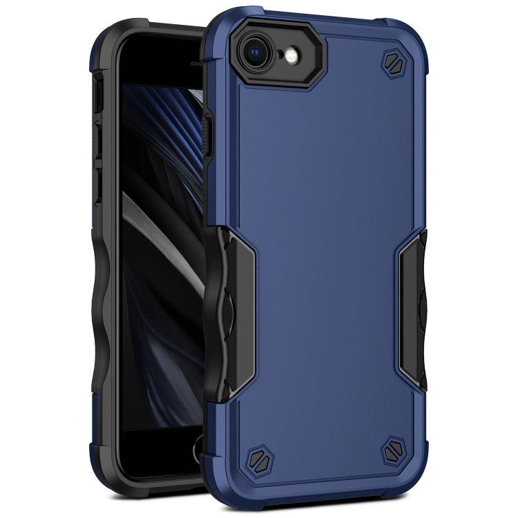

For iPhone SE 2022 / SE 2020 / 8 / 7 Non-slip Armor Phone Case(Blue)
