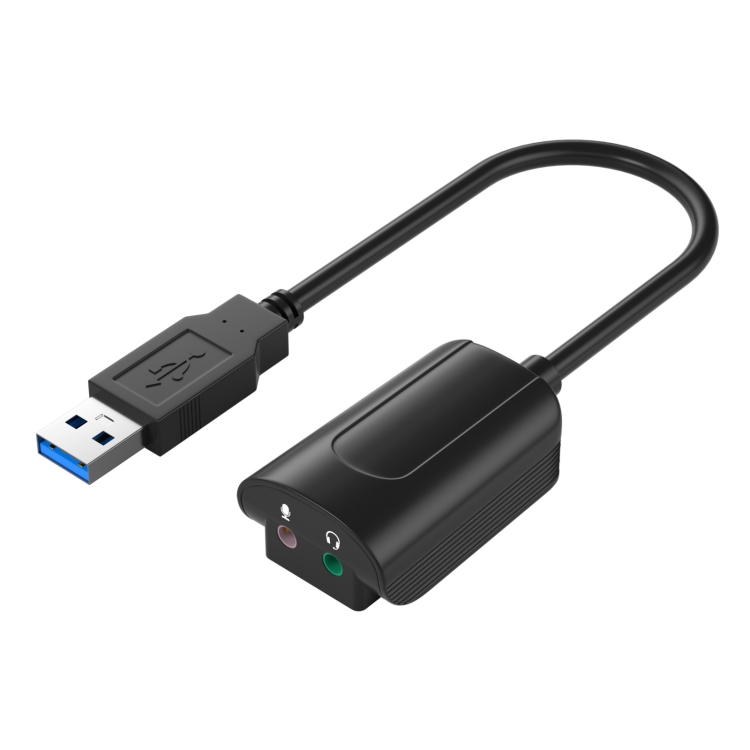 

V219A 7.1 Channel Audio Conversion USB External Sound Card(Black)
