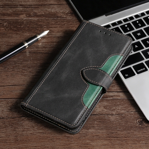 

For Motorola Moto G60S Stitching Skin Feel Magnetic Buckle PU Leather Phone Case(Black)