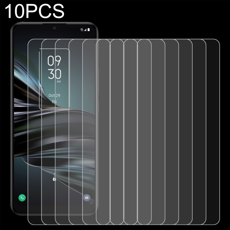 

10 PCS 0.26mm 9H 2.5D Tempered Glass Film For TCL 20 XE