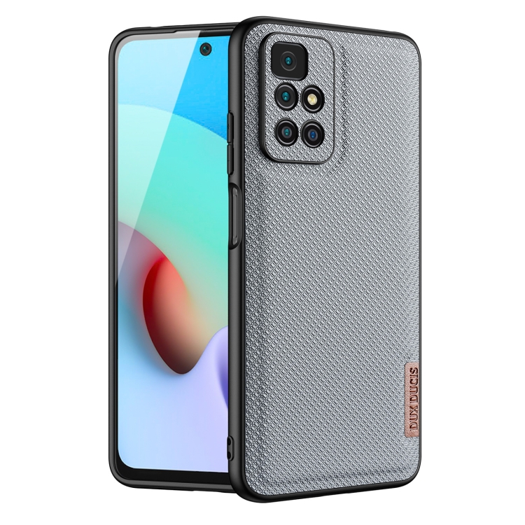 

For Xiaomi Redmi 10 DUX DUCIS Fino Series PU + TPU Phone Case(Blue)