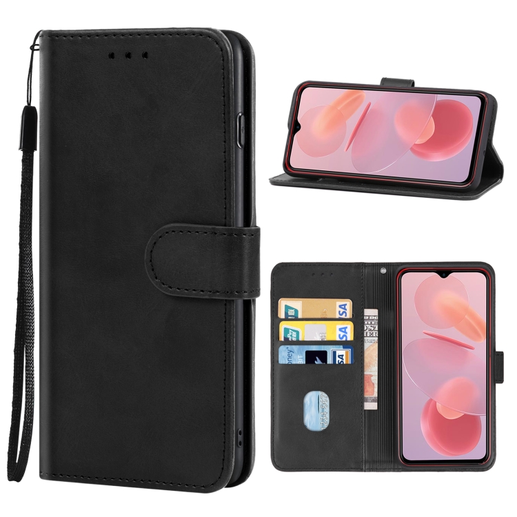 

Leather Phone Case For Ulefone Note 12P(Black)