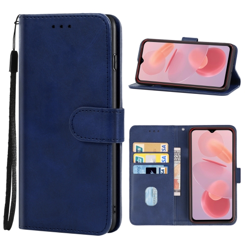 

Leather Phone Case For Ulefone Note 12P(Blue)