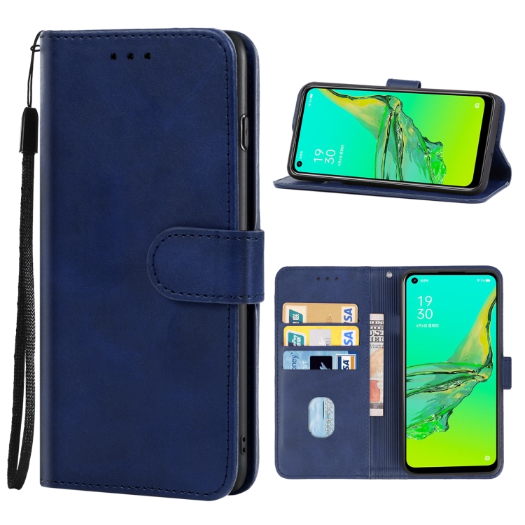 

Leather Phone Case For OPPO A11s(Blue)