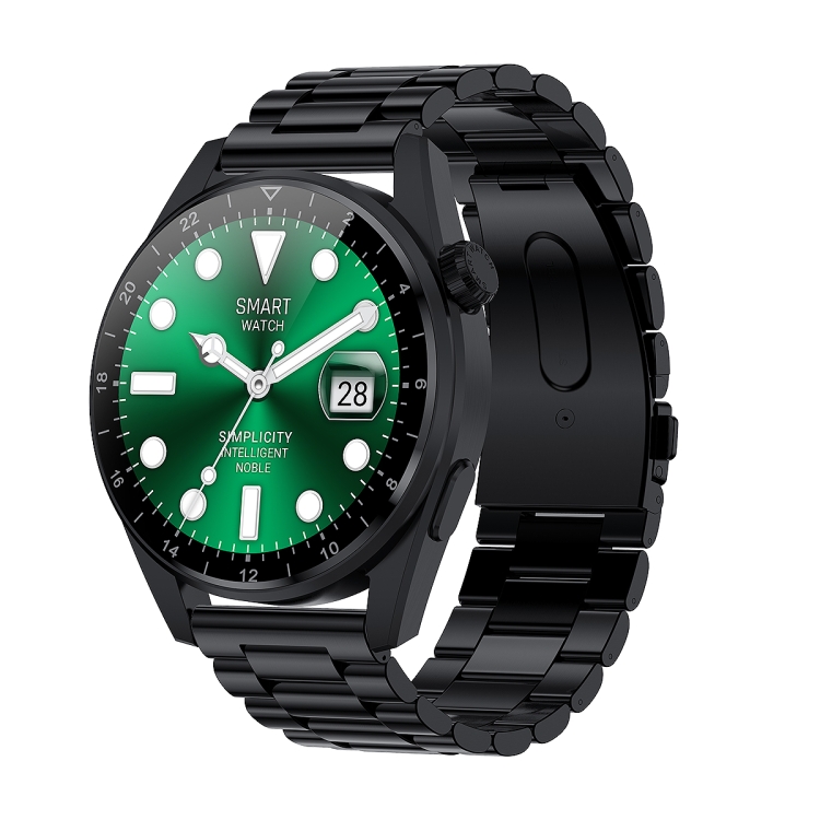 

HK3 Pro 1.36 inch Steel Strap Smart Bracelet, Support Bluetooth Call & Voice Control(Black)