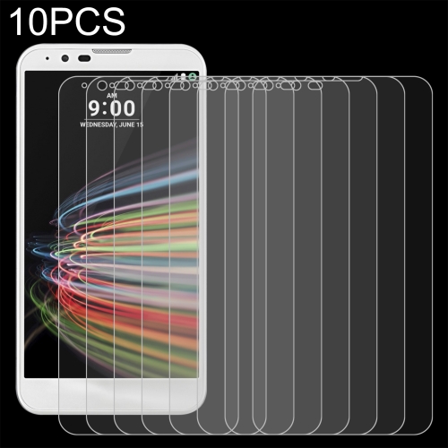 

10 PCS 0.26mm 9H 2.5D Tempered Glass Film For LG X mach