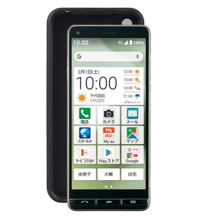 

TPU Phone Case For Kyocera Basio(Black)