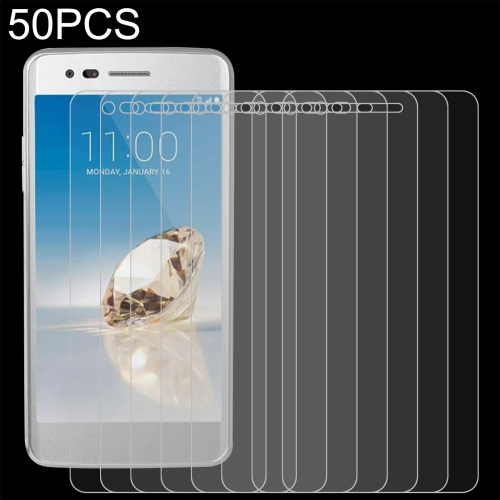 

50 PCS 0.26mm 9H 2.5D Tempered Glass Film For LG Aristo