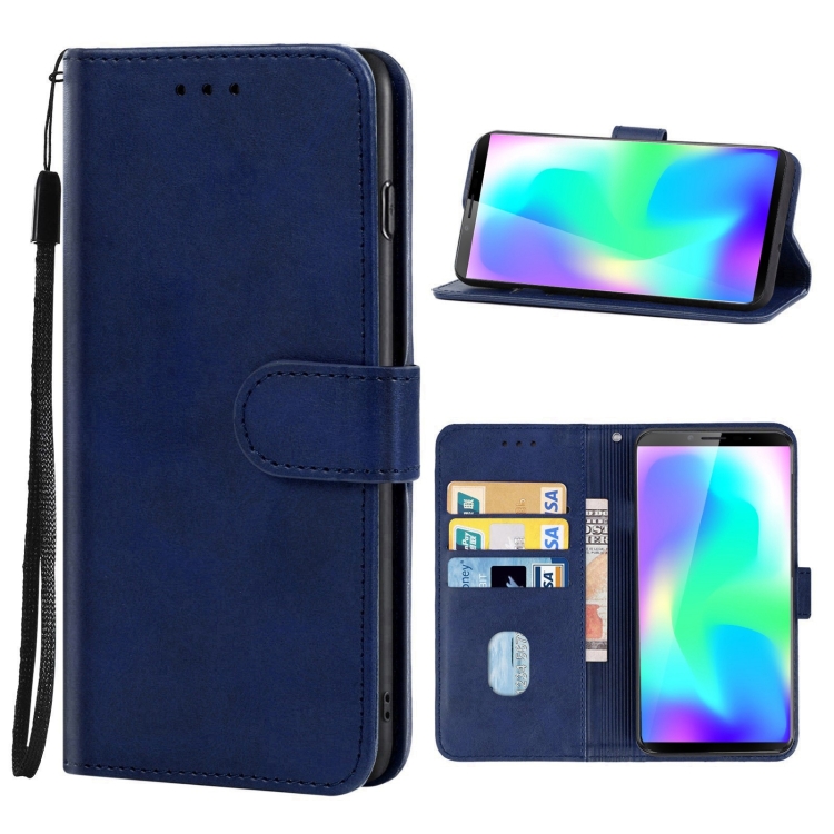 

Leather Phone Case For CUBOT X19S(Blue)
