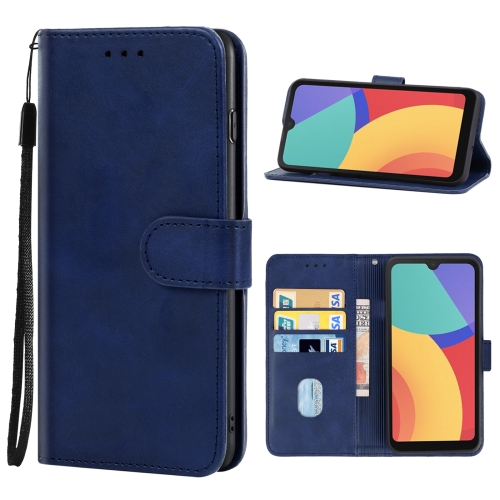 

For Alcatel 1L Pro 2021 Leather Phone Case(Blue)