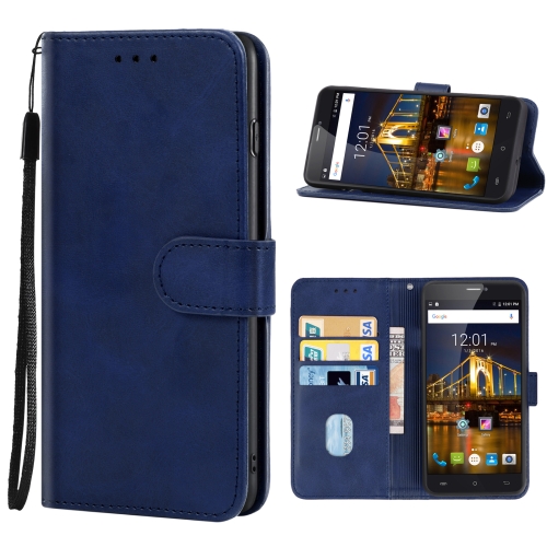 

Leather Phone Case For CUBOT Max 3(Blue)