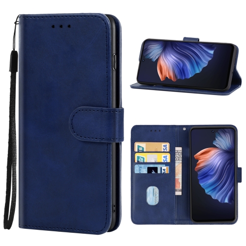 

For Tecno Camon 18P Leather Phone Case(Blue)