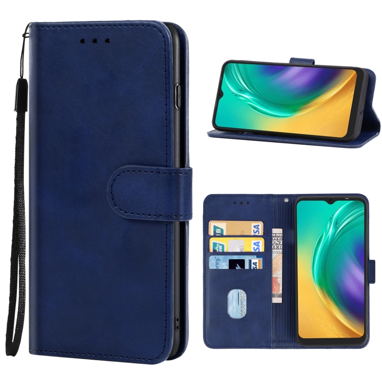 

Leather Phone Case For Tecno Pop 4 Pro(Blue)