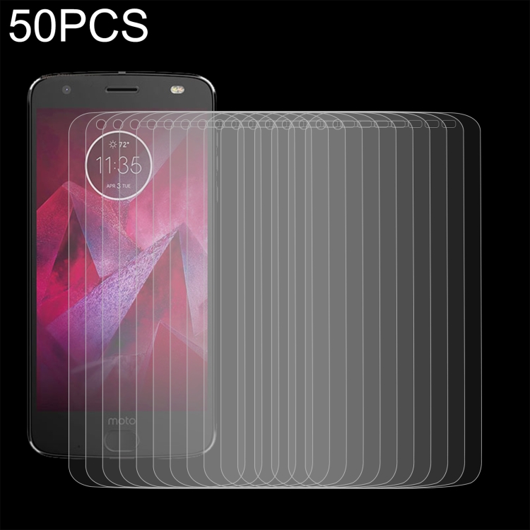 

50 PCS 0.26mm 9H 2.5D Tempered Glass Film For Motorola Moto Z2 Force