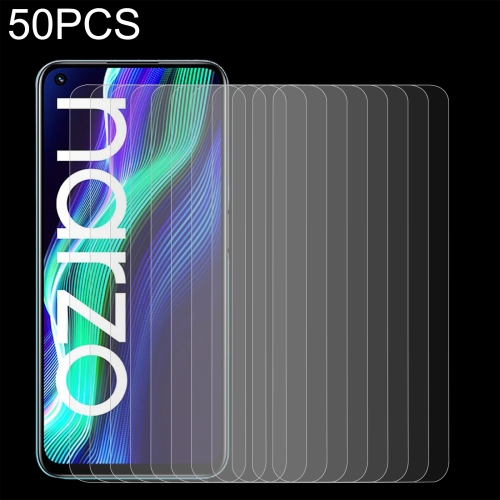 

50 PCS 0.26mm 9H 2.5D Tempered Glass Film For OPPO Realme Narzo 50