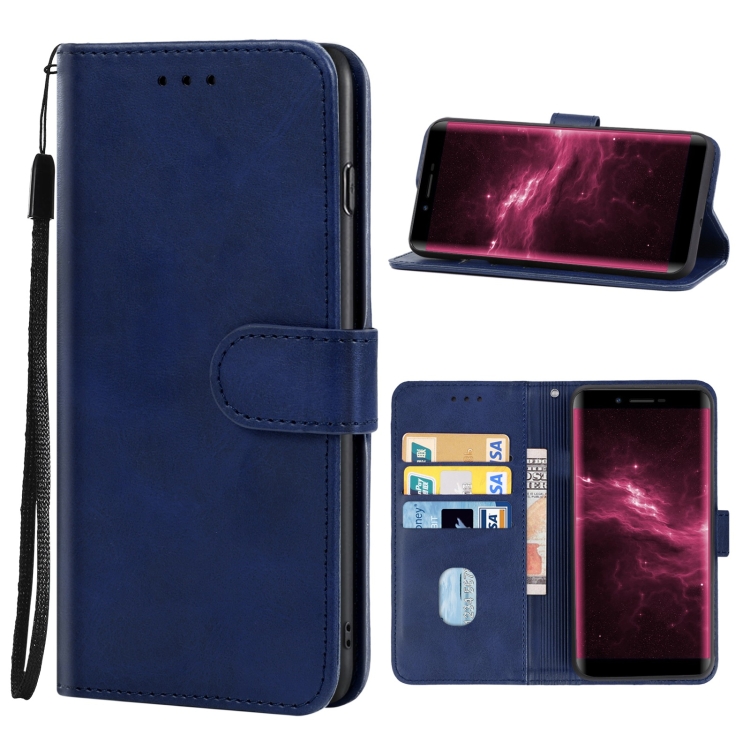 

Leather Phone Case For DOOGEE X60L(Blue)