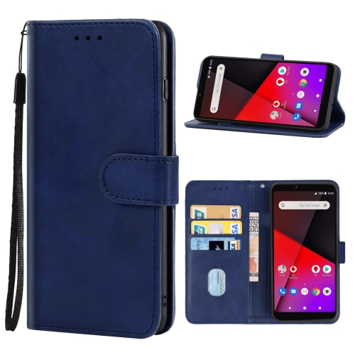 

Leather Phone Case For Vodafone Smart X9(Blue)