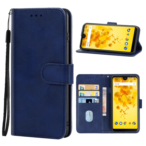 

Leather Phone Case For Wiko View 2(Blue)