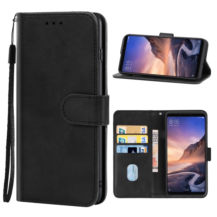 

Leather Phone Case For Xiaomi Mi Max 3 Pro(Black)
