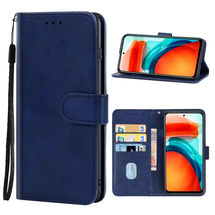 

Leather Phone Case For Redmi Note 10 Pro 5G / Poco X3 GT(Blue)