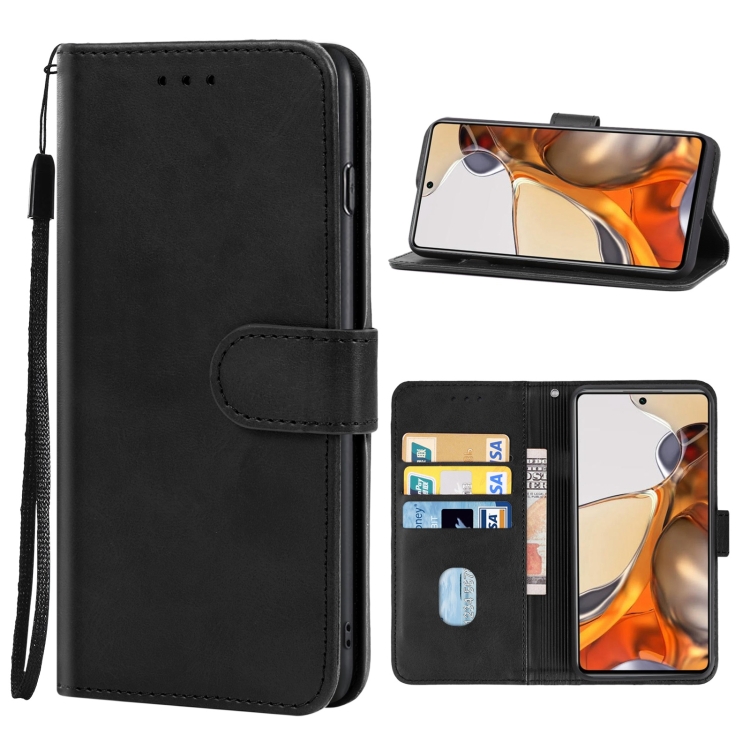 

Leather Phone Case For Xiaomi Mi 11T / 11T Pro(Black)