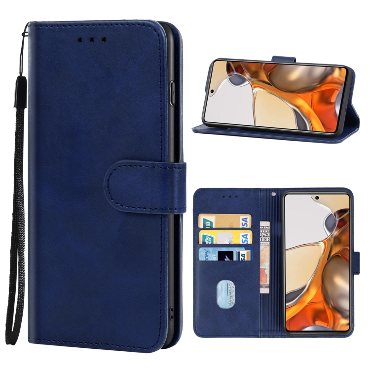 

Leather Phone Case For Xiaomi Mi 11T / 11T Pro(Blue)