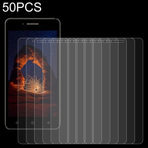 

50 PCS 0.26mm 9H 2.5D Tempered Glass Film For Tecno P12