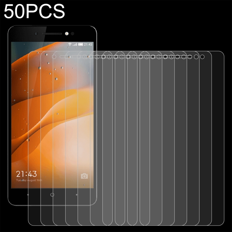 

50 PCS 0.26mm 9H 2.5D Tempered Glass Film For Tecno P51