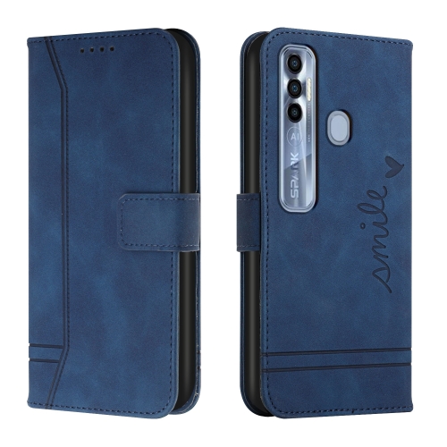 

For Tecno Spark 7 Pro Retro Skin Feel Horizontal Flip Soft TPU + PU Leather Phone Case(Blue)