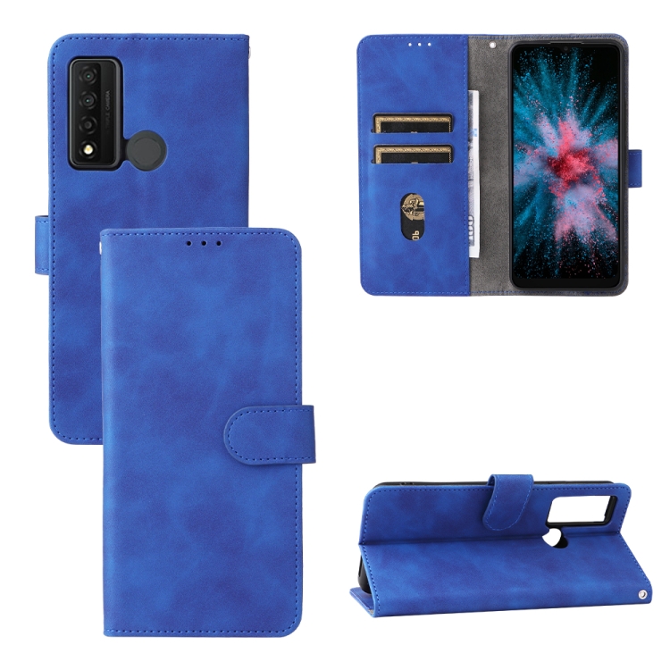 

For TCL 20 XE Skin Feel Magnetic Flip Leather Phone Case(Blue)