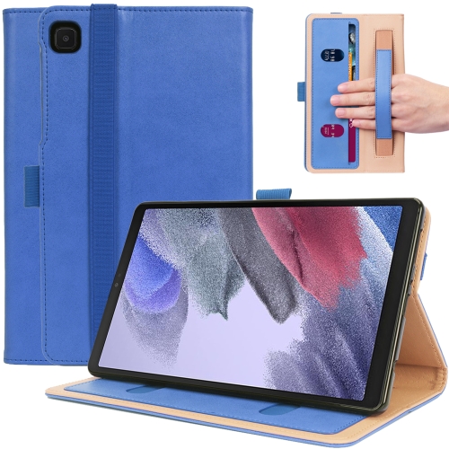 

For Samsung Galaxy Tab A7 Lite 8.7 SM-T220 / SM-T225 / SM-T227 Retro Texture PU Leather Tablet Case with 2 Card Slots & Hand Strap(Blue)