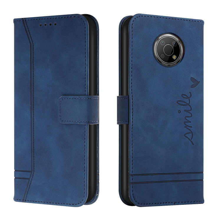

For Nokia G300 Retro Skin Feel Horizontal Flip Soft TPU + PU Leather Phone Case(Blue)