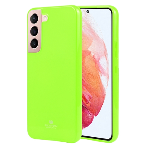 

For Samsung Galaxy S22 5G GOOSPERY PEARL JELLY Shockproof TPU Phone Case(Fluorescent Green)