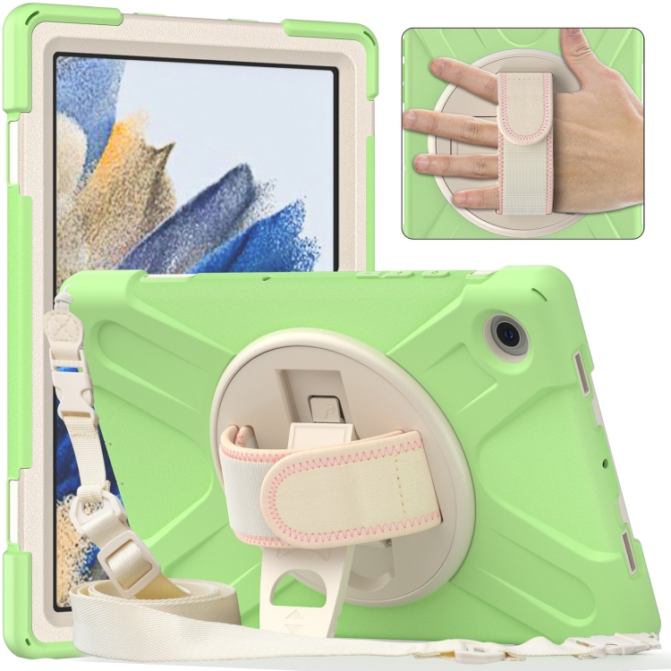

For Samsung Galaxy Tab A8 10.5 2021 Silicone + PC Tablet Case(Matcha Green)