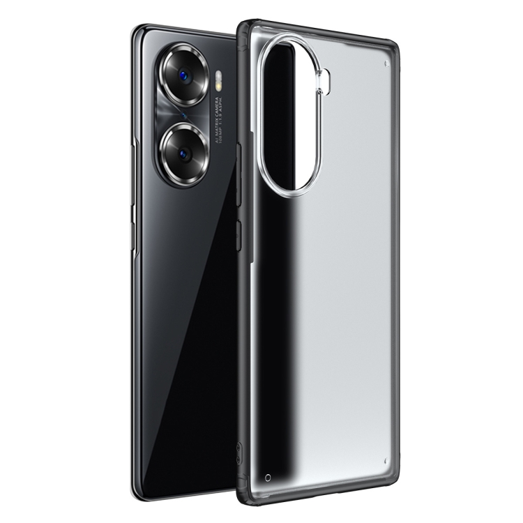 

For Honor 60 Pro Four-corner Shockproof TPU + PC Phone Case(Black)