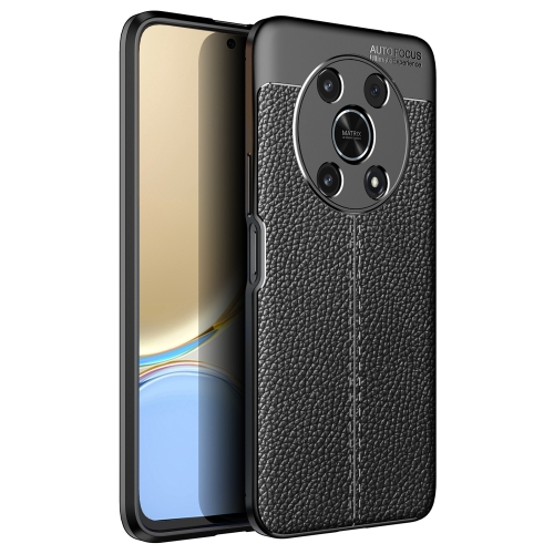 

For Honor X30 Litchi Texture TPU Shockproof Phone Case(Black)