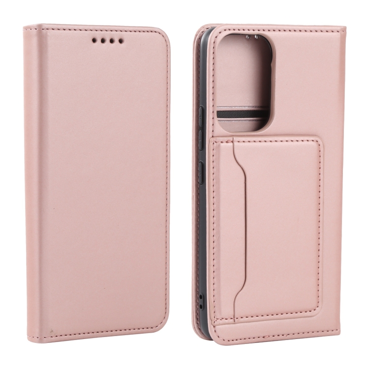 

For Samsung Galaxy A53 5G Strong Magnetism Liquid Feel Leather Phone Case(Rose Gold)