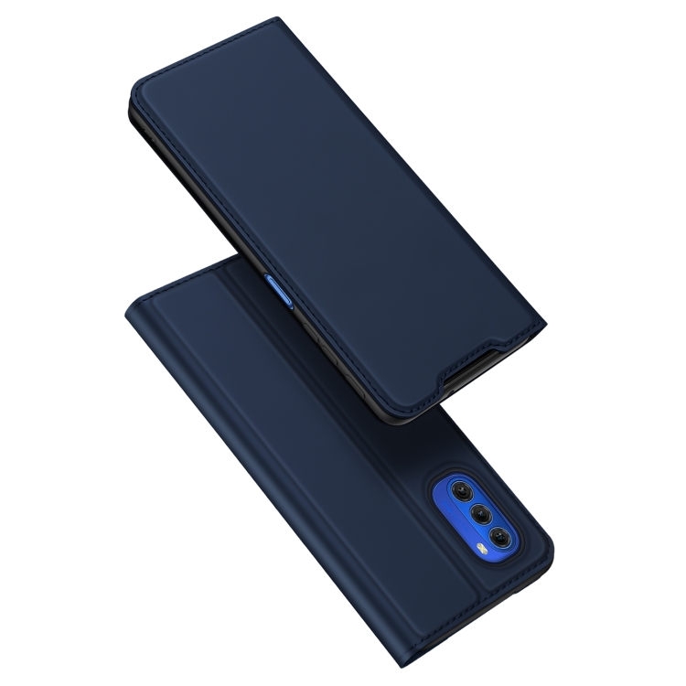 

For Motorola Moto G51 5G DUX DUCIS Skin Pro Series Horizontal Flip Leather Phone Case(Blue)