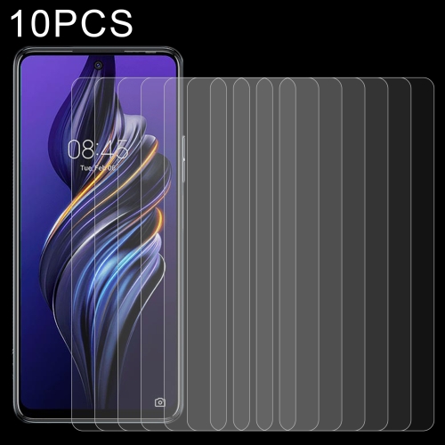 

10 PCS 0.26mm 9H 2.5D Tempered Glass Film For Tecno Pova 5G