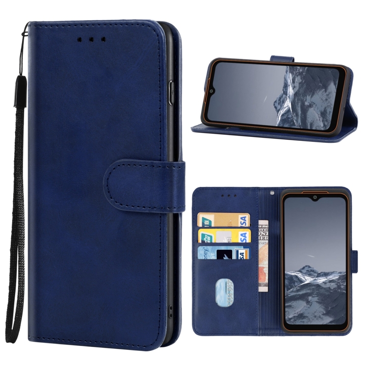 

Leather Phone Case For AGM Glory G1 SE(Blue)