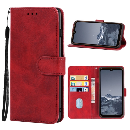 Leather Phone Case For AGM Glory G1 SE(Red)